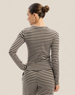 Woodland Stripe Long Sleeve Button Up