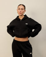 Black  Zip Through hoodie