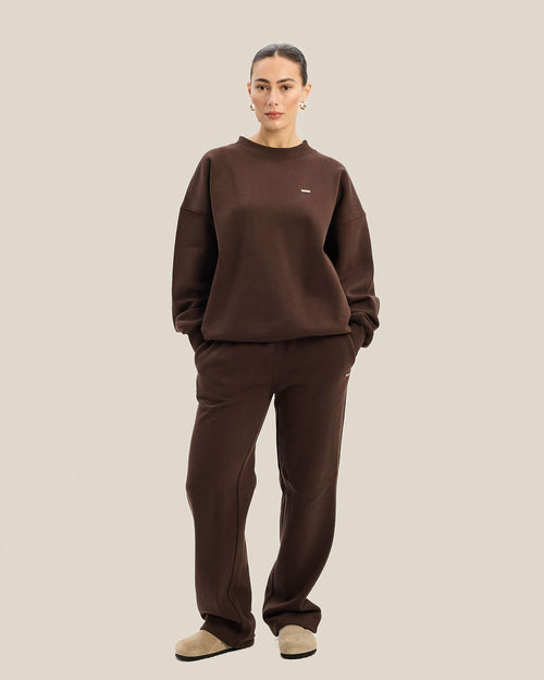 Cabin Brown Crewneck Sweatshirt