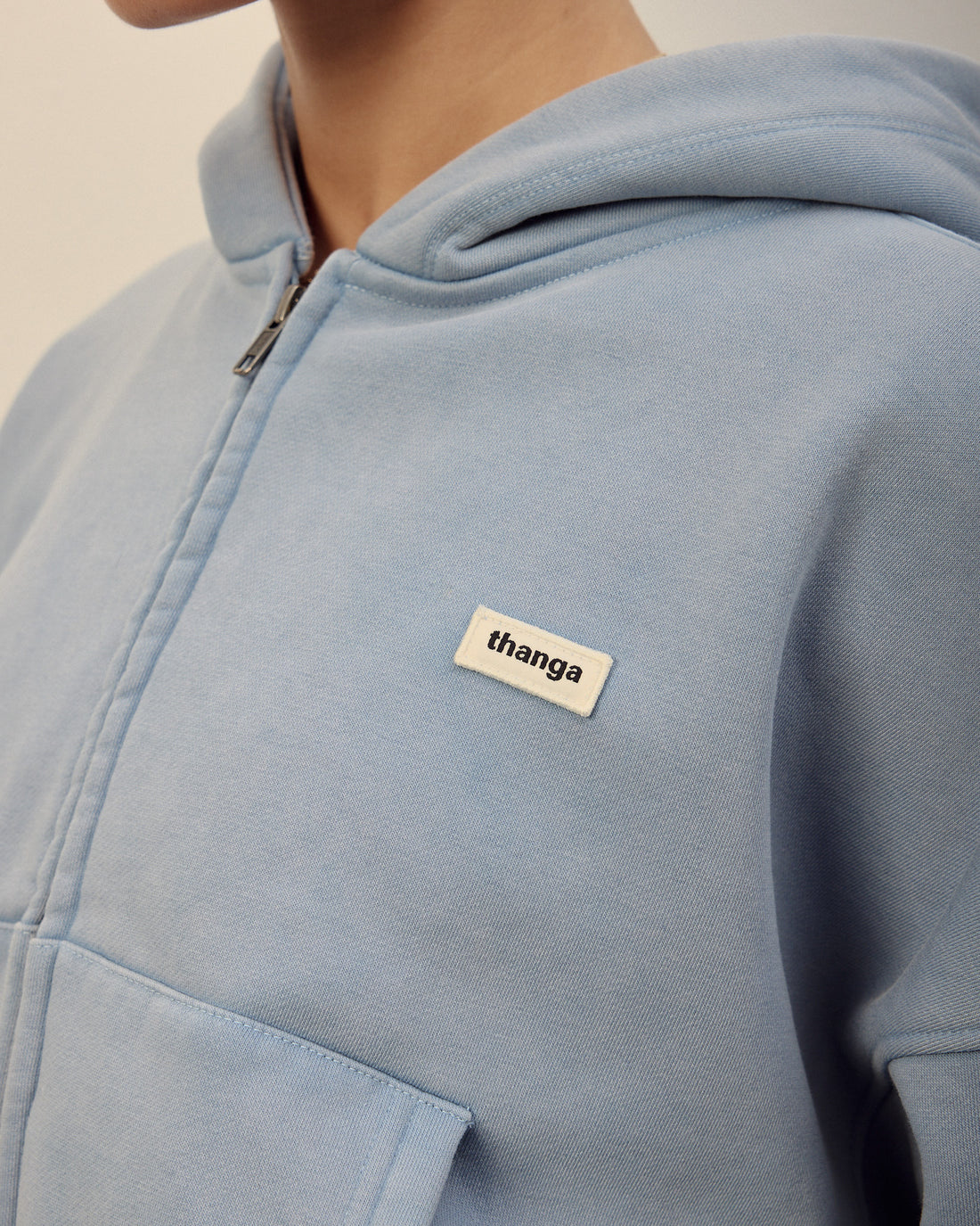 Vintage Wash Zip Through hoodie