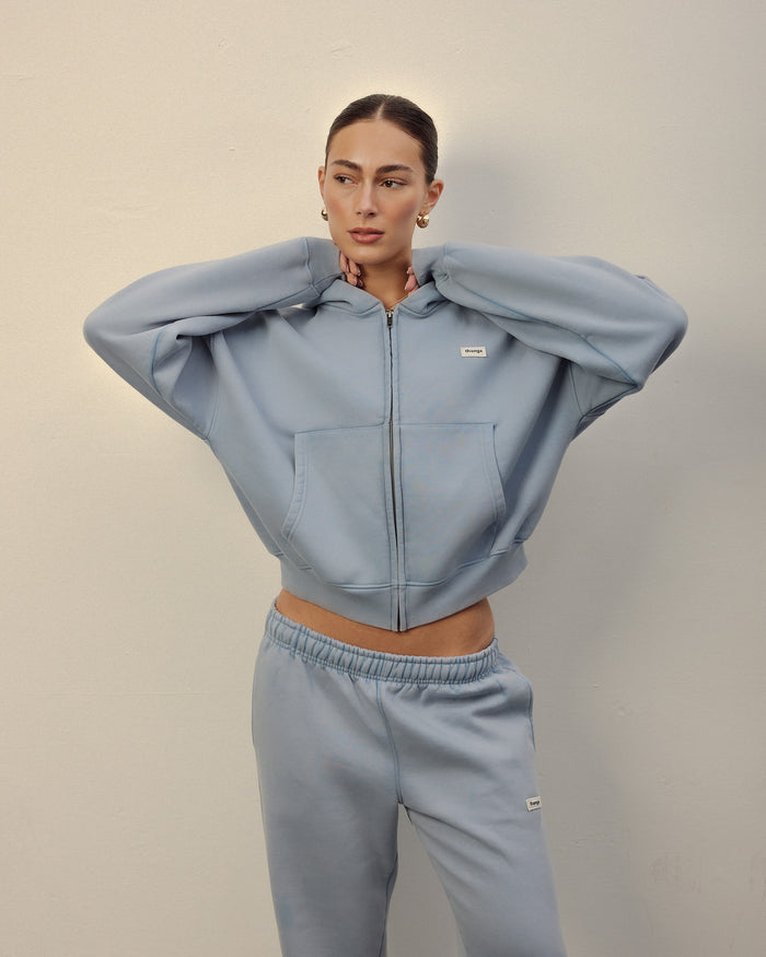 Vintage Wash Zip Through hoodie