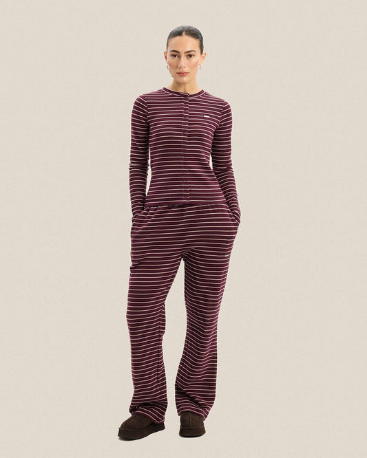 Rioja Stripe Long Sleeve Button Up
